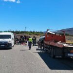 Choque frontal cerca del paso internacional con saldo fatal