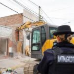 Tras once allanamientos, demolieron un punto narco