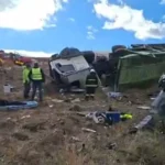 Volcó un camión mosquito sobre la Ruta 237 cerca de Collón Curá