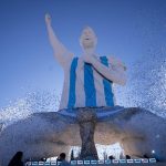 Cutral Co inauguró el monumento a Messi