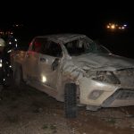 Choque y vuelco en la Ruta 51: dos hombres fueron trasladados al hospital