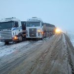 Temporal y rutas complicadas: más de 1.200 camiones quedaron varados