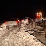La nieve complicó el rescate de tres personas tras un incendio